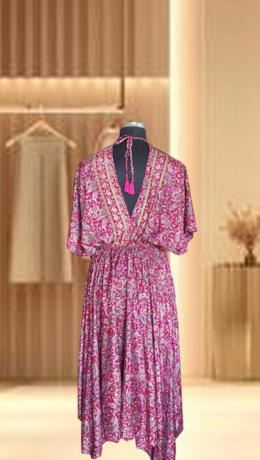 The Kasturi Silk Blend Frill Dress