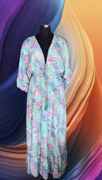 Kasturi Paisley Silk-Blend Maxi Dress
