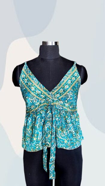 Aria Paisley Silk-Blend Camisole Top